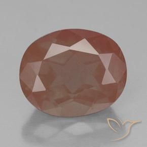 3.55ct 자연스러운 따뜻한 오렌지 안데신 래브라도라이트, 타원형, 투명한