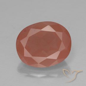 3.55ct 자연스러운 미디엄 레드 안데신 래브라도라이트, 타원형, 투명한