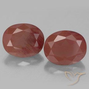 7.36캐럿 천연 피처럼 붉은 안데신 라브라도라이트 보석, 투명한, 11.2×9.1 mm, 투명/반투명