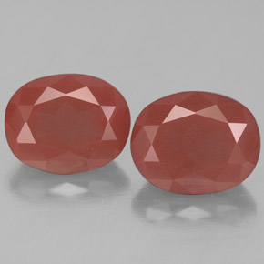 5.49캐럿 천연 블러셔 레드 안데신 라브라도라이트 보석, 타원형 컷, 10.1×8.1 mm, 투명한