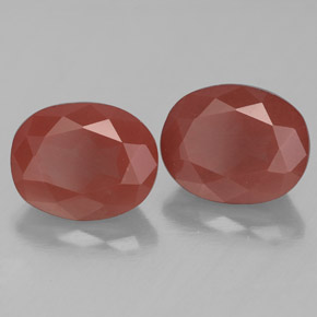5.49캐럿 천연 블러셔 레드 안데신 라브라도라이트 보석, 타원형 컷, 10.1×8.1 mm, 투명한