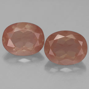 캐럿 천연 허니 오렌지 안데신 래브라도라이트 보석, 타원형 컷, 투명한