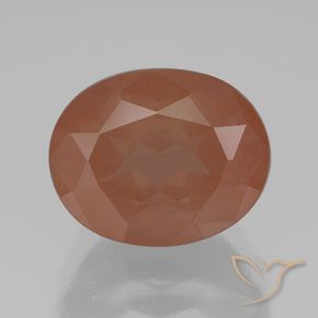 3.06ct 자연스러운 미디엄 오렌지 안데신 래브라도라이트, 타원형, 투명/반투명