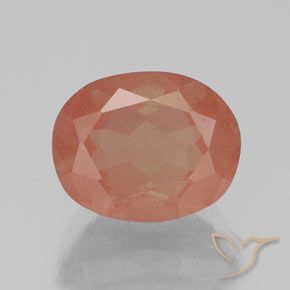 2.80ct 자연스러운 붉은 오렌지 안데신 래브라도라이트, 타원형, 투명/반투명