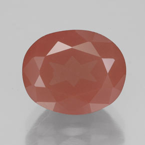 4.03캐럿 천연 허니 레드 안데신 래브라도라이트, 투명한, 투명/반투명