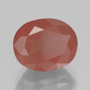 4.03캐럿 천연 허니 레드 안데신 래브라도라이트, 투명한, 투명/반투명