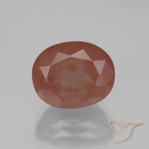 4.21캐럿 천연 딥 핑크 안데신 래브라도라이트, 투명한, 투명/반투명