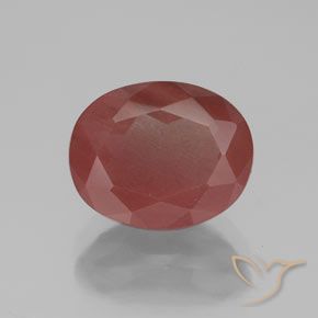 2.80ct 자연스러운 딥 레드 안데신 래브라도라이트, 타원형, 투명/반투명