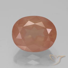 3.75ct 자연스러운 붉은 오렌지 안데신 래브라도라이트, 타원형, 투명/반투명