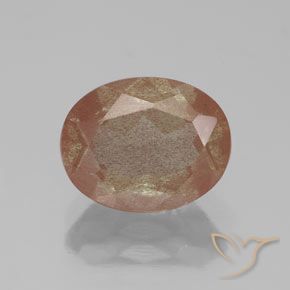 2.61ct 자연스러운 따뜻한 오렌지 안데신 래브라도라이트, 타원형, 투명/반투명