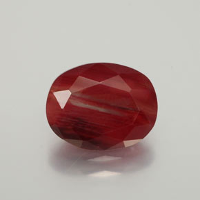 2.30캐럿 천연 허니 레드 안데신 라브라도라이트, 타원형 컷, 10.1×8 mm, 투명한