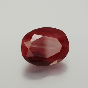 2.30캐럿 천연 허니 레드 안데신 라브라도라이트, 타원형 컷, 10.1×8 mm, 투명한