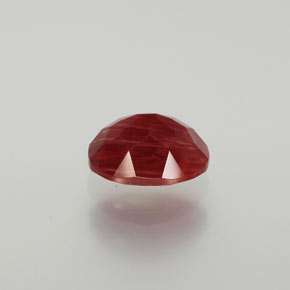 1.47캐럿 천연 허니 레드 안데신 라브라도라이트, 타원형 컷, 8.4×6.3 mm, 투명한