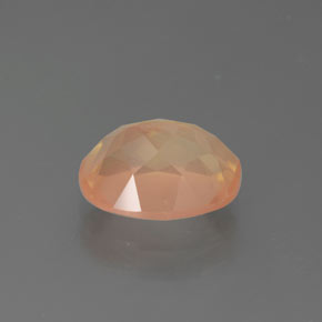 2.72캐럿 천연 라이트 오렌지 안데신 라브라도라이트, 타원형 컷, 10.2×8.2 mm, 투명한