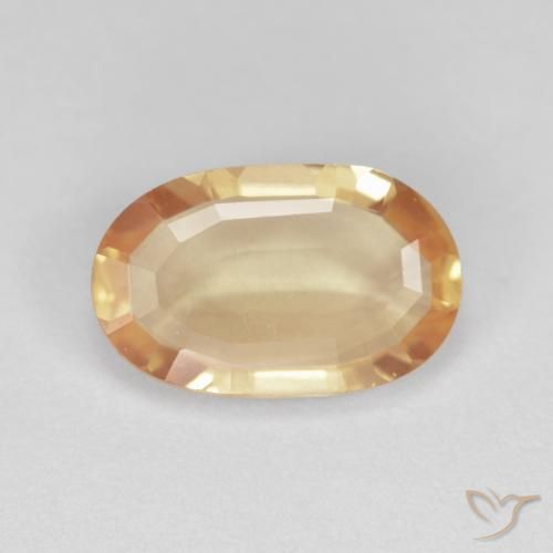 2.23ct 자연스러운 멜론 오렌지 안데신 래브라도라이트, 타원형, 투명한