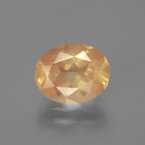 2.70캐럿 천연 샴페인 안데신 래브라도라이트, 타원형 컷, 투명한