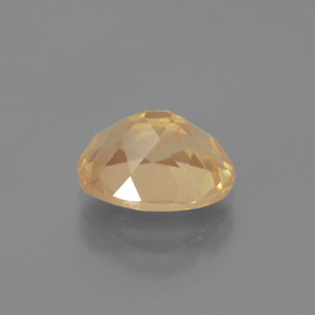 2.70캐럿 천연 샴페인 안데신 래브라도라이트, 타원형 컷, 투명한