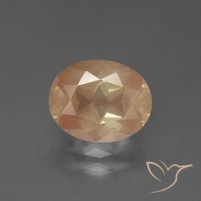 2.45ct 자연스러운 미디엄 피치 안데신 래브라도라이트, 타원형, 투명한