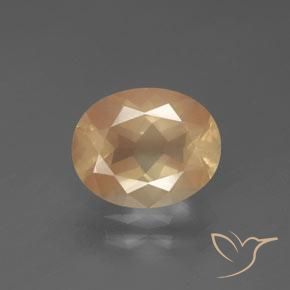 2.61ct 자연스러운 라이트 피치 골든 안데신 래브라도라이트, 타원형, 투명한