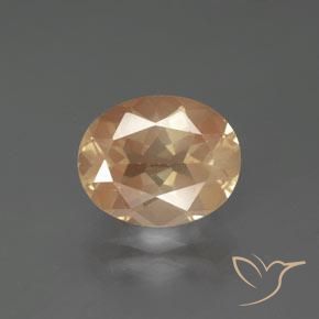 2.73ct 자연스러운 오렌지-골든 안데신 래브라도라이트, 타원형, 투명한
