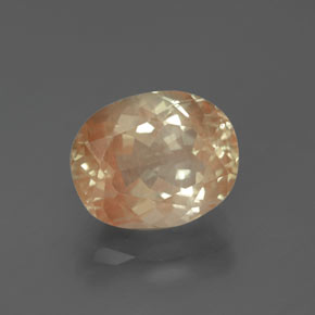 2.98캐럿 천연 샴페인 안데신 라브라도라이트, 타원형 컷, 10.3×8.4 mm, 투명한