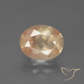 2.59캐럿 오렌지 안데신 래브라도라이트, 콩고산 10.2 x 8.2mm 타원형 컷, Photo A