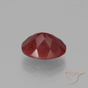 2.62캐럿 천연 상그리아 레드 안데신 라브라도라이트, 타원형 컷, 10.3×8.2 mm, 투명한