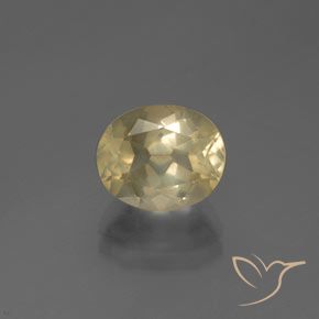 2.72ct 자연스러운 라이트 골드 안데신 래브라도라이트, 타원형, 투명한