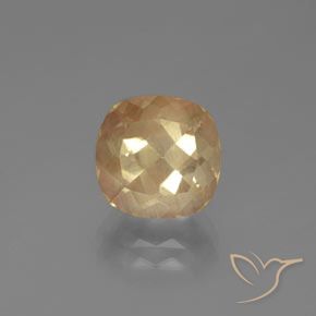 3.40ct 자연스러운 라이트 피치 골든 안데신 래브라도라이트, 방석, 투명한