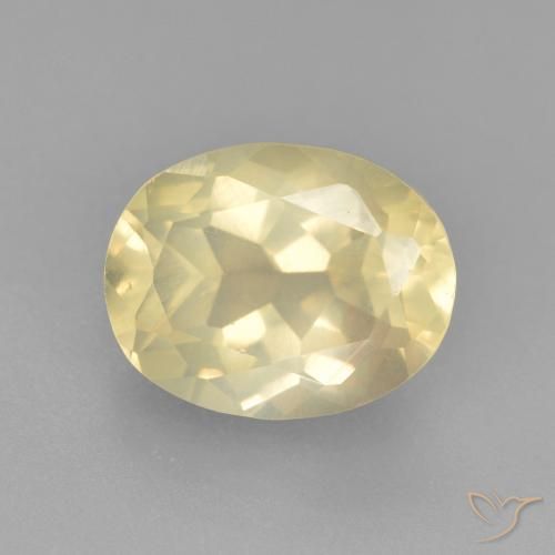 3.27ct 자연스러운 연노랑 안데신 래브라도라이트, 타원형, 투명한