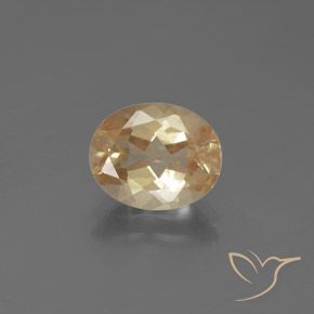 2.21캐럿 천연 미디엄 피치 안데신 라브라도라이트, 타원형 컷, 10.1×8.1 mm, 투명한
