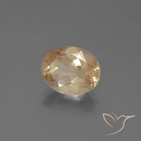 2.21캐럿 천연 미디엄 피치 안데신 라브라도라이트, 타원형 컷, 10.1×8.1 mm, 투명한
