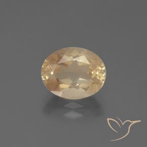 2.83ct 자연스러운 라이트 피치 골든 안데신 래브라도라이트, 타원형, 투명한