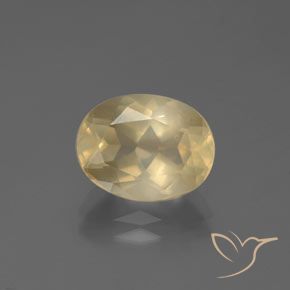 3.44ct 자연스러운 크림 안데신 래브라도라이트, 타원형, 투명한