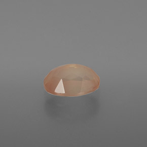 1.38캐럿 천연 허니 오렌지 안데신 래브라도라이트, 타원형 컷, 투명한