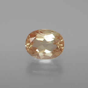 1.91캐럿 천연 미디엄 피치 안데신 라브라도라이트, 타원형 컷, 9×7.1 mm, 투명한