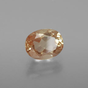1.91캐럿 천연 미디엄 피치 안데신 라브라도라이트, 타원형 컷, 9×7.1 mm, 투명한