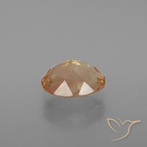 1.90캐럿 천연 미디엄 피치 안데신 라브라도라이트, 타원형 컷, 9.3×7.3 mm, 투명한