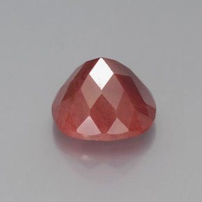 2.38캐럿 천연 허니 레드 안데신 라브라도라이트, 쿠션 컷, 8.5×8.3 mm, 투명한