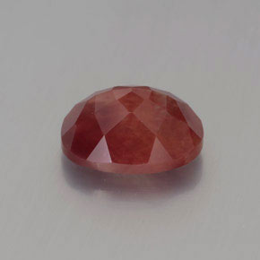 1.96캐럿 천연 허니 레드 안데신 라브라도라이트, 타원형 컷, 9.1×7.1 mm, 투명한