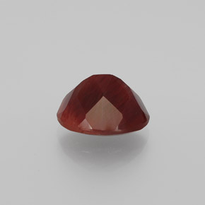 2.12캐럿 천연 허니 레드 안데신 라브라도라이트, 타원형 컷, 9.3×7.4 mm, 투명한