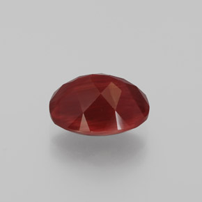 2.10캐럿 천연 허니 레드 안데신 라브라도라이트, 타원형 컷, 9.3×7.4 mm, 투명한