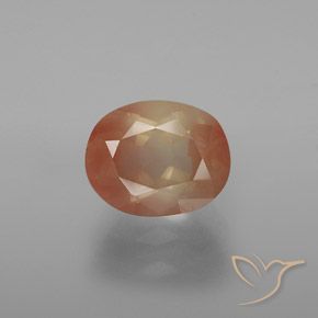 3.04ct 자연스러운 복숭아 황금 안데신 래브라도라이트, 타원형, 투명한
