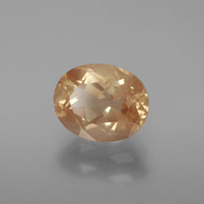 2.90캐럿 천연 오렌지-골든 안데신 라브라도라이트, 타원형 컷, 10.3×8.3 mm, 투명한