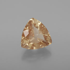3.11캐럿 천연 허니 오렌지 안데신 라브라도라이트, 트릴리언, 10.2×9.8 mm, 투명한