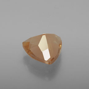 3.11캐럿 천연 허니 오렌지 안데신 라브라도라이트, 트릴리언, 10.2×9.8 mm, 투명한