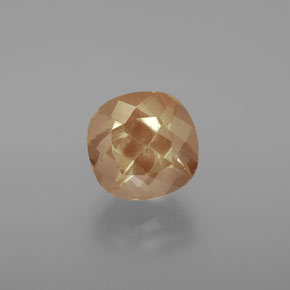 3.12캐럿 천연 허니 오렌지 안데신 라브라도라이트, 쿠션 컷, 9×8.8 mm, 투명한