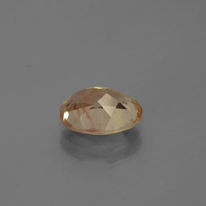 1.65캐럿 천연 허니 오렌지 안데신 라브라도라이트, 타원형 컷, 9.1×7.1 mm, 투명한