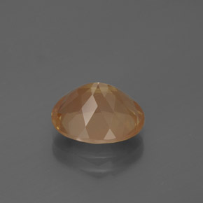 2.68캐럿 천연 허니 오렌지 안데신 라브라도라이트, 타원형 컷, 10.2×8.2 mm, 투명한