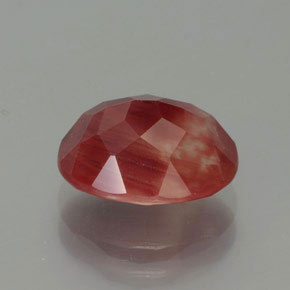 2.78캐럿 천연 허니 레드 안데신 라브라도라이트, 타원형 컷, 10.2×8.1 mm, 투명한